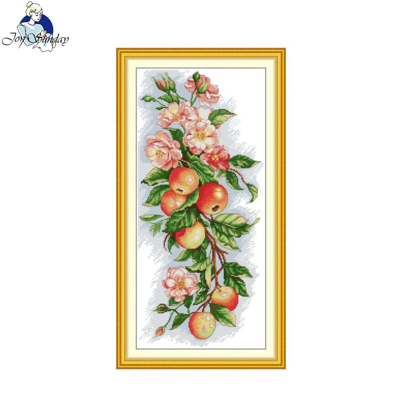 Embroidery X Pattern - 조이 선데이 크로스 스티치 키트, 사과와
