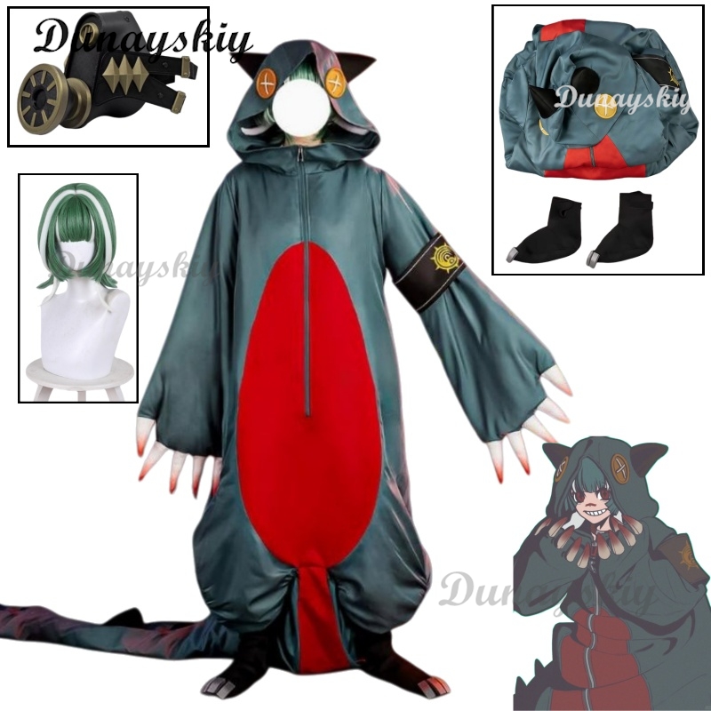 Embroidery Outfit - Guita Gachiakuta 코스프레 의상 가발 마스크