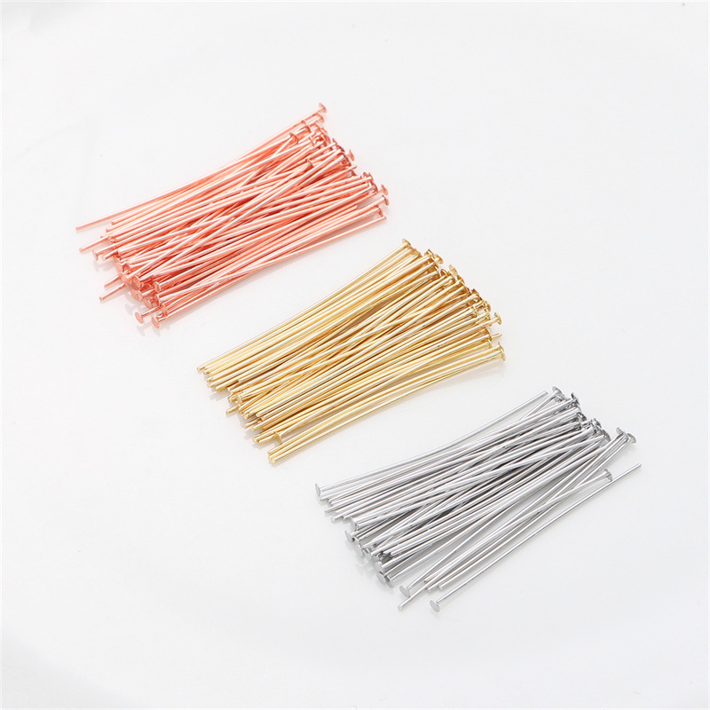 50개/팩 925 스털링 실버 플랫 헤드 핀 공예용 귀 - Embroidery Bracelet 리뷰 및 가격