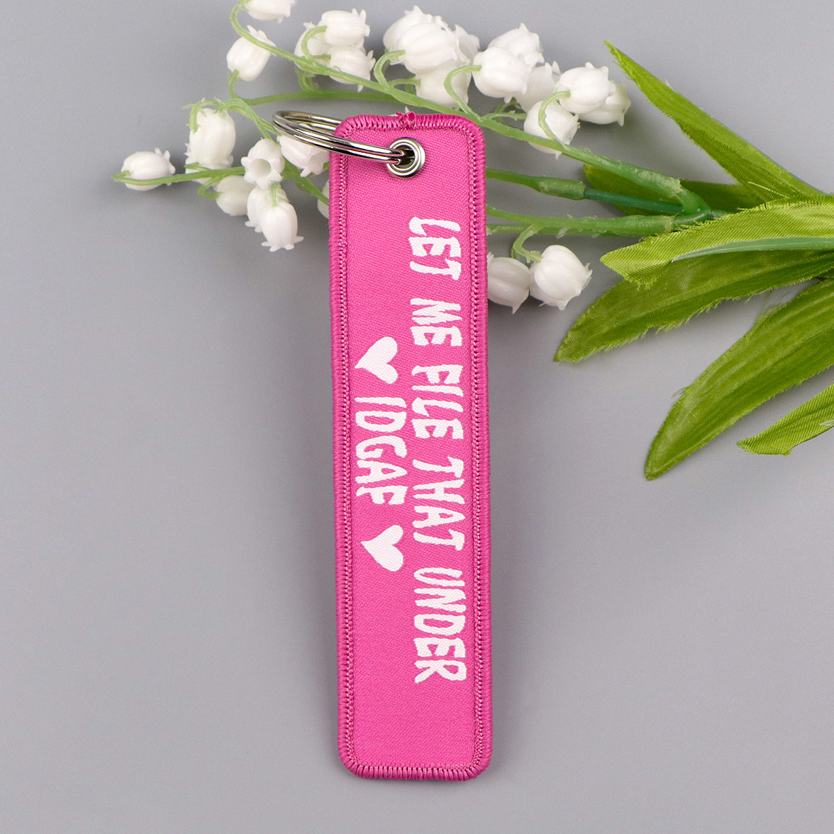 유머러스 한 따옴표 자수 열쇠 고리 재미 있은 키 태그 - Embroidery Quote 리뷰 및 가격