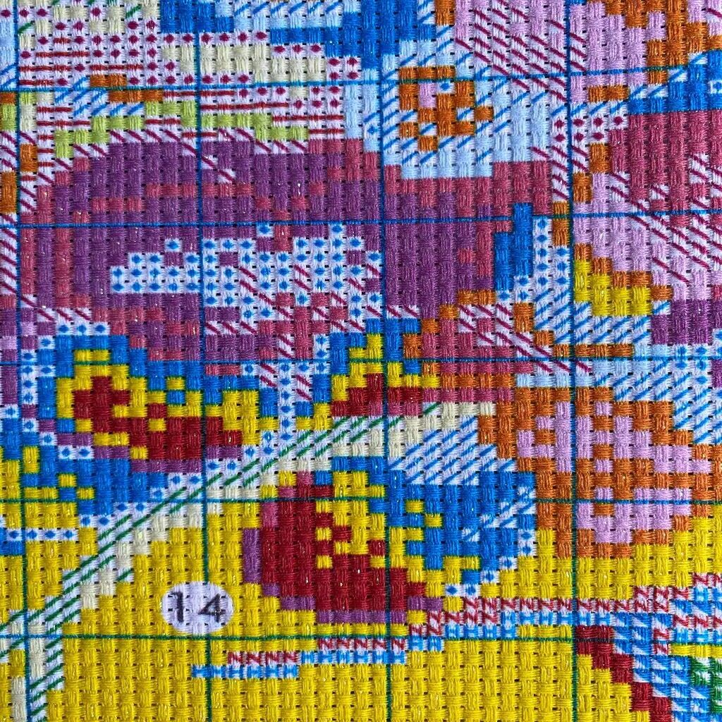 붉은 꽃 자수 DIY 중국 스타일 인쇄 키트, 크로스  - Embroidery Job 리뷰 및 가격
