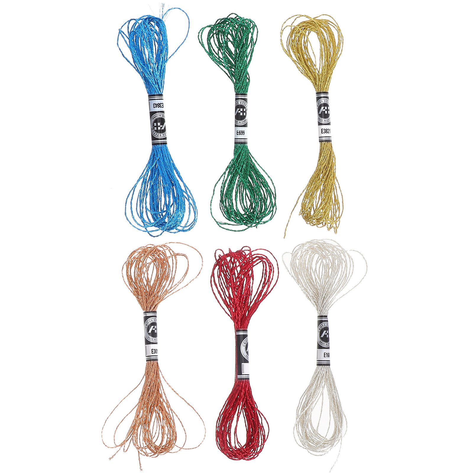 6Pcs 고급스러운 금속 자수 실 DIY 홈 장식 팔찌 - Embroidery Bracelet 리뷰 및 가격