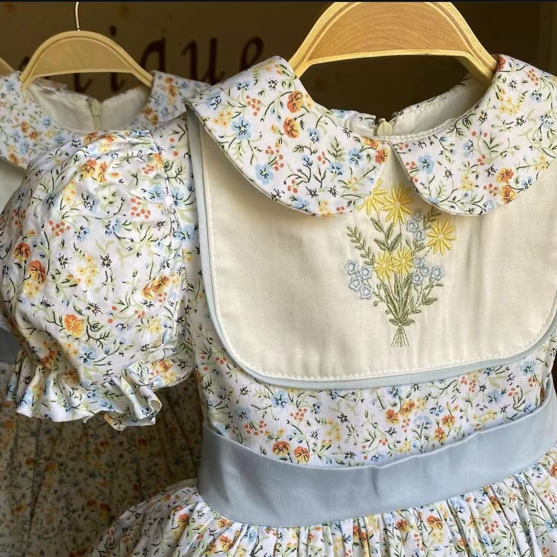 0-12Y 아기 소녀 여름 꽃 자수 터키어 빈티지 공주 - Embroidery Yellow Flower 리뷰 및 가격