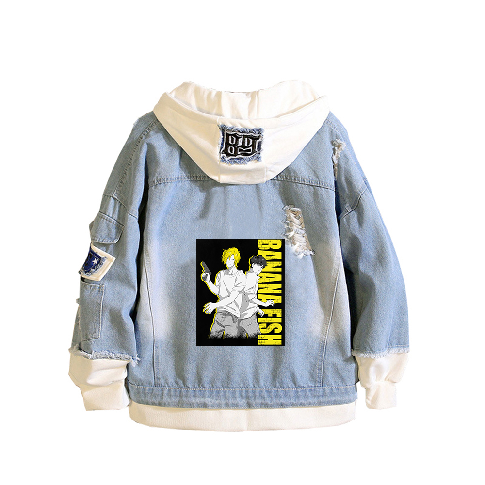 바나나 피쉬 데님 자켓 애니메이션 청바지 후드 Ash  - Embroidery Jacket Jeans 리뷰 및 가격
