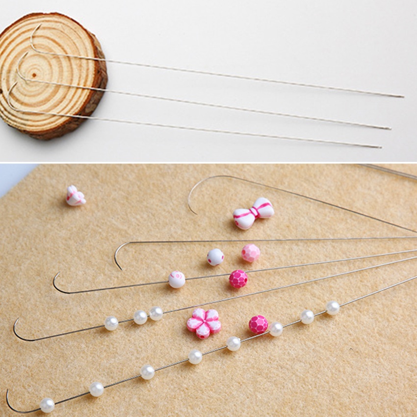 스테인레스 스틸 곡선 후크 구슬 바늘 3 개, 얇은 구 - Embroidery Bracelet 리뷰 및 가격