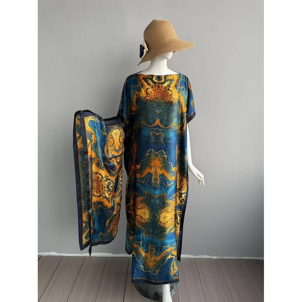 새로운 플러스 사이즈 바주 카프탄 여성 패션 숄 라이트 - Embroidery Baju 리뷰 및 가격