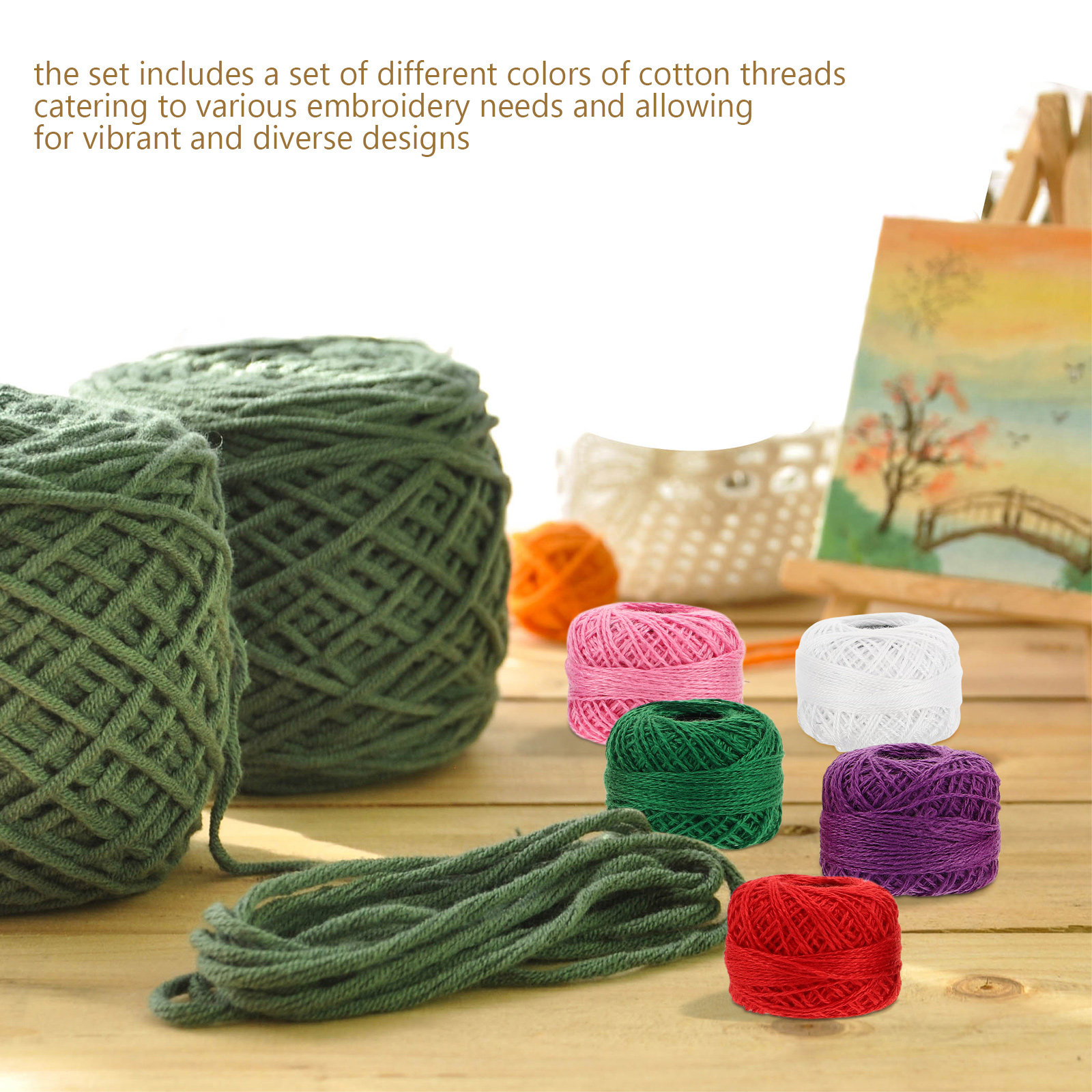 다양한 밝은 색상의 면사 12개 세트. 자수, 십자수, - Embroidery Bracelet 리뷰 및 가격