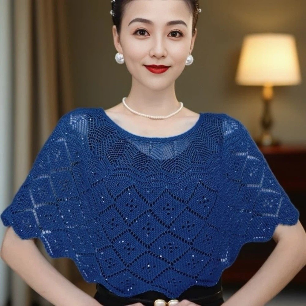 풀오버 스타일 크로셰 숄 탈부착 가능한 칼라 진주 브로 - Embroidery Simple 리뷰 및 가격
