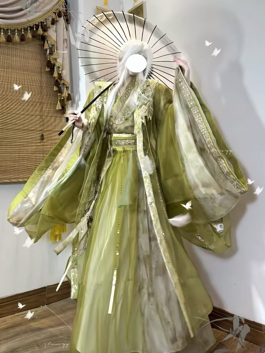 Wuxia Swordsman Hanfu 복장 남성 그라 - Embroidery Outfit 리뷰 및 가격