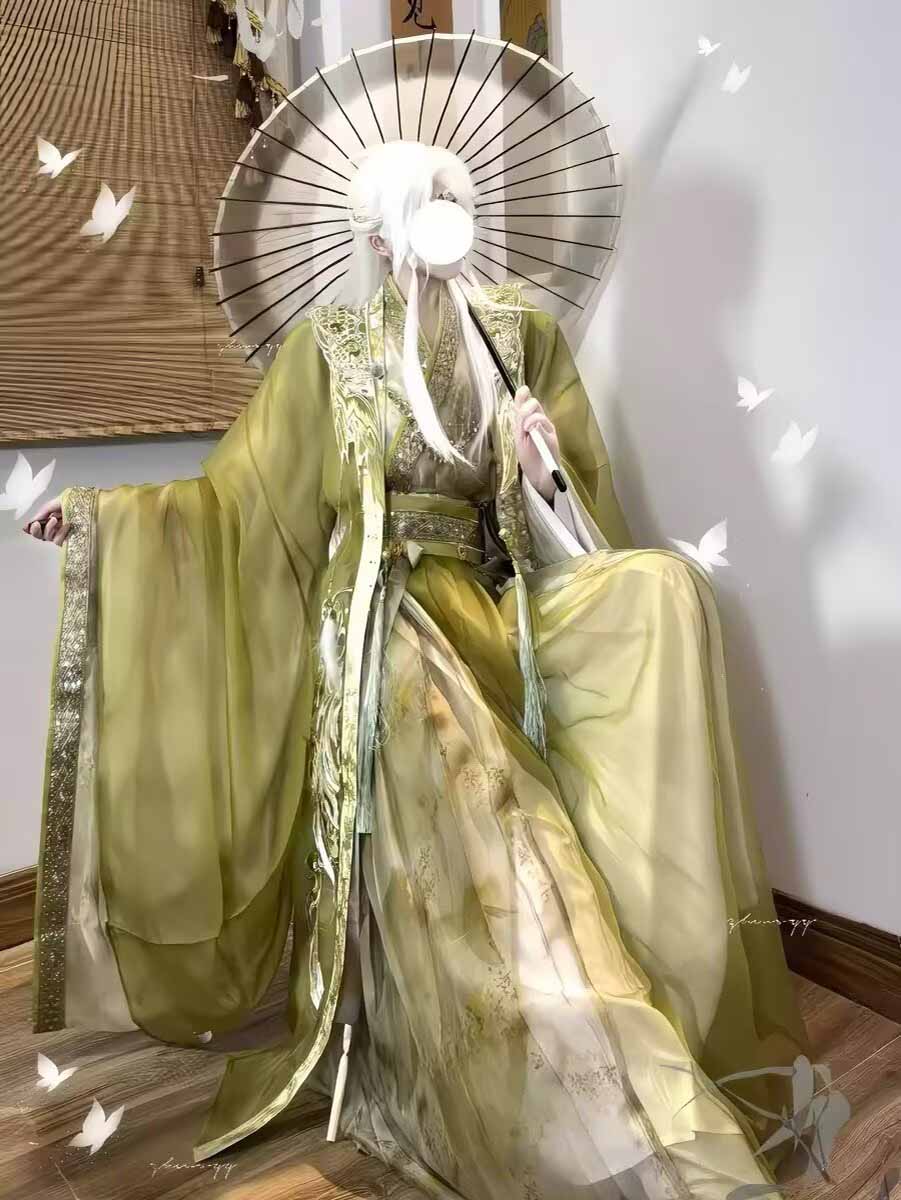 Wuxia Swordsman Hanfu 복장 남성 그라 - Embroidery Outfit 리뷰 및 가격