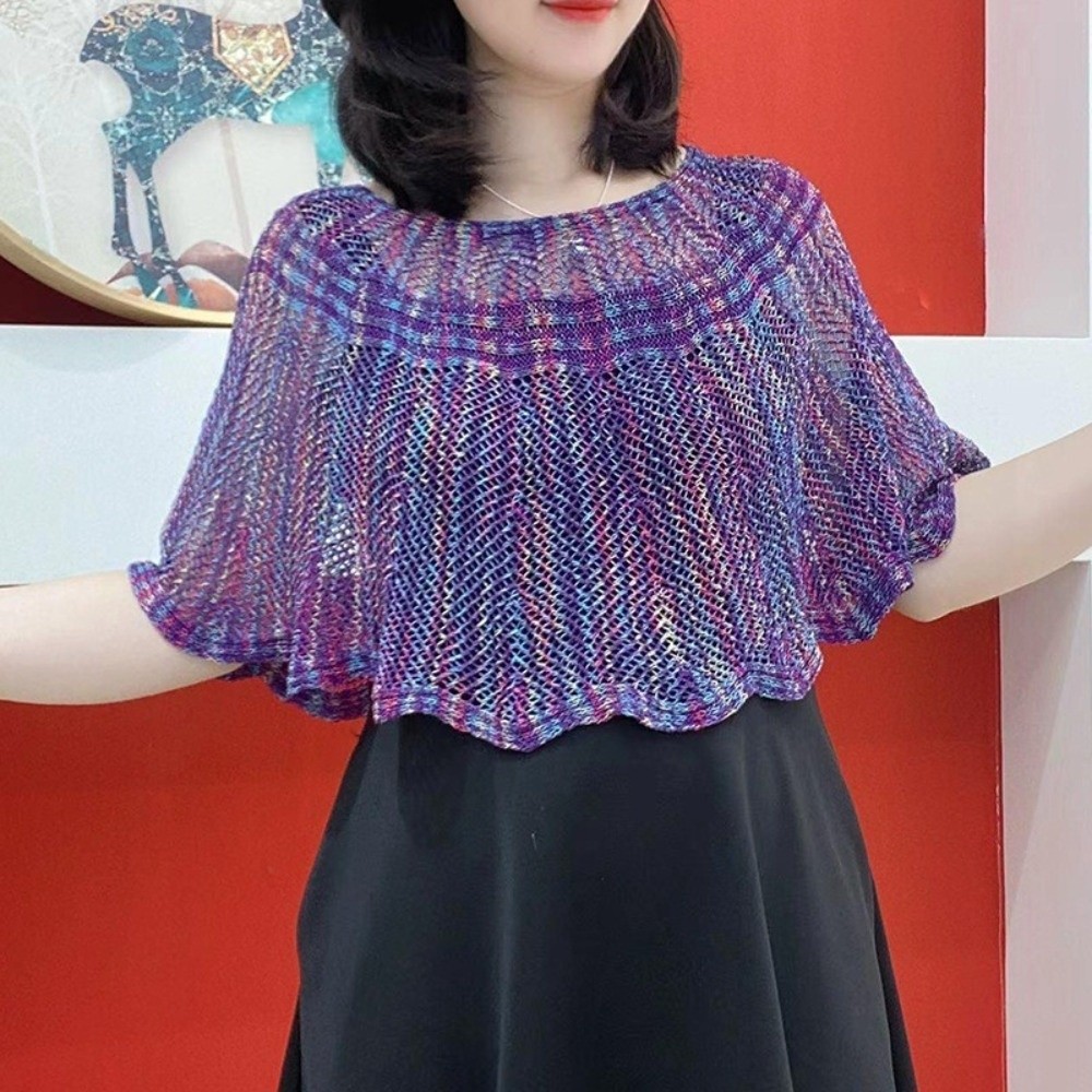 풀오버 스타일 크로셰 숄 진주 브로치 빈티지 속이 비치 - Embroidery Simple 리뷰 및 가격