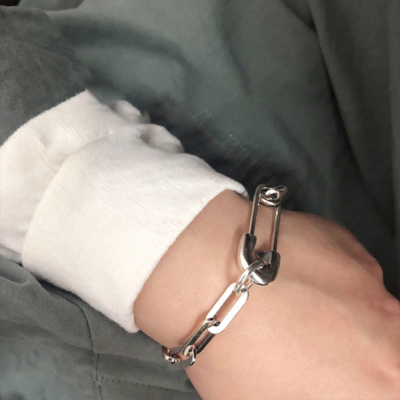 여성용 925 스털링 실버 두꺼운 체인 팔찌, 새로운  - Embroidery Bracelet 리뷰 및 가격