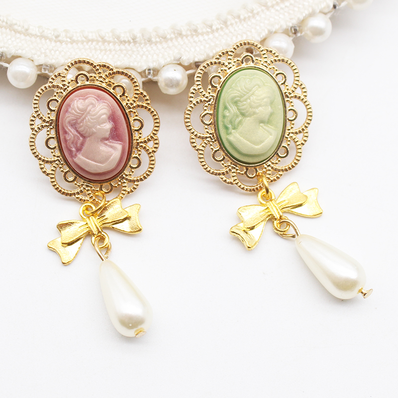 패션 신상품 10개/세트 25*58mm 인조 진주 합금 - Embroidery Simple 리뷰 및 가격