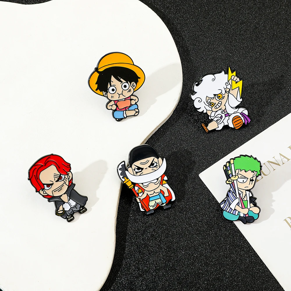 5종 세트 개성있는 브로치 귀여운 흰수염 루피 조로 샹 - Embroidery Outfit 리뷰 및 가격