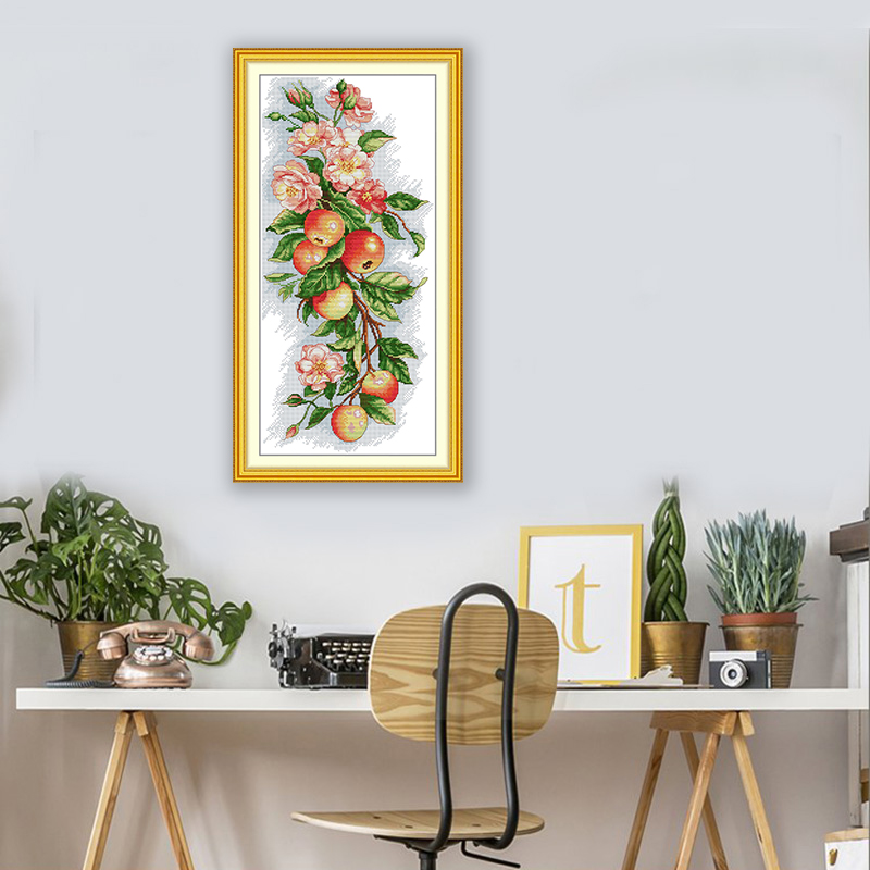 조이 선데이 크로스 스티치 키트, 사과와 꽃, HD 패 - Embroidery X Pattern 리뷰 및 가격